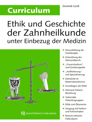 cover image of Curriculum Ethik und Geschichte der Zahnheilkunde unter Einbezug der Medizin